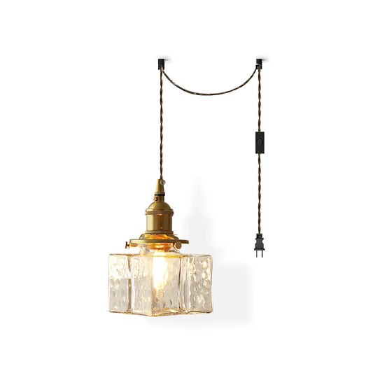 Juwelglas Messing Swag Lichter