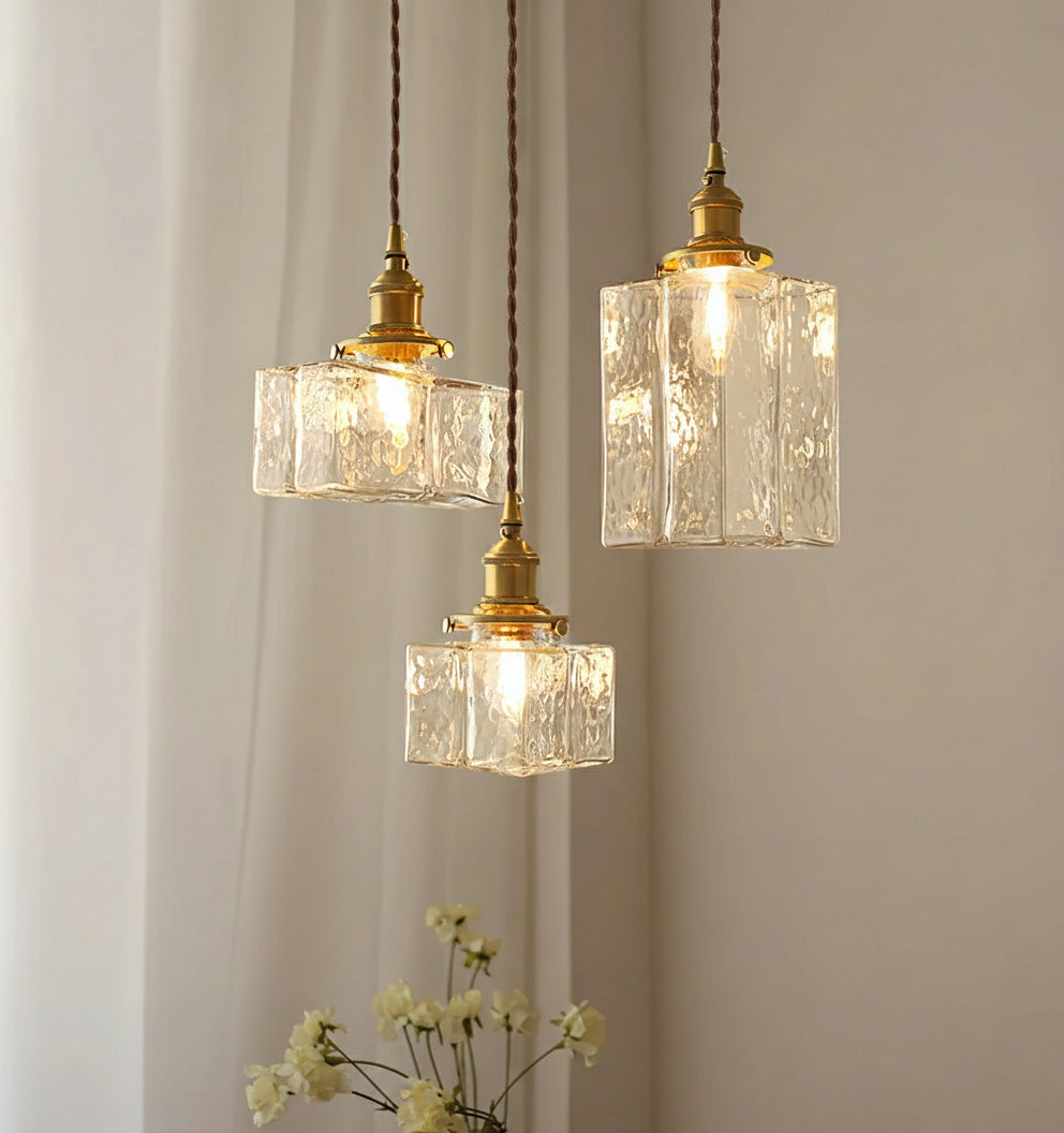 Jewel Glass Brass Swag Lights – detail 2