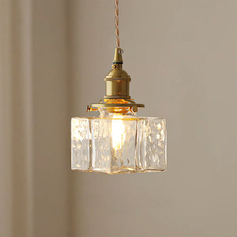 Jewel Glass Brass Pendant Light – detail 9