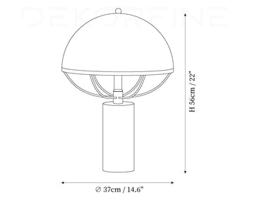Jil Table Lamp — Dimension drawings 1