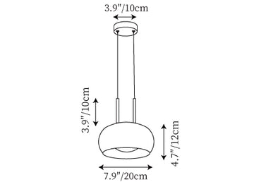 Johan Hanglamp — Dimensioentekeningen 1