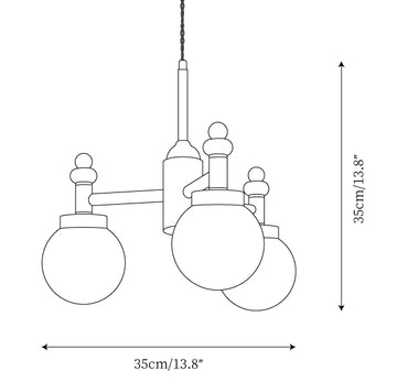 Lampe Suspendue Junit — Plans de dimensions 1