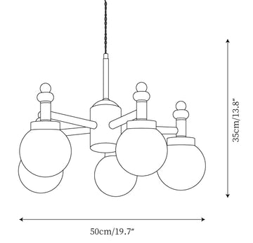 Lampe Suspendue Junit — Plans de dimensions 2