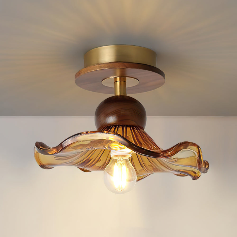 Kapok Wood Ceiling Light – detail 2