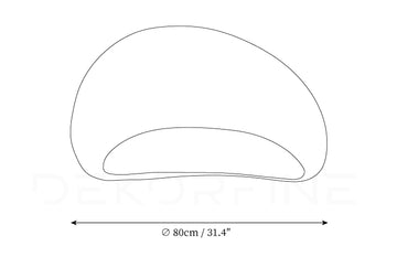 Khmara Clouds Ceiling Lamp — Dimension drawings 1