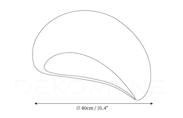 Khmara Clouds Ceiling Lamp — Dimension drawings 2