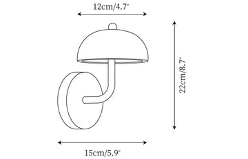 Kikioo Wall Lamp — Dimension drawings 1
