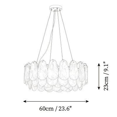 ∅ 23.6″ x H 9.1″