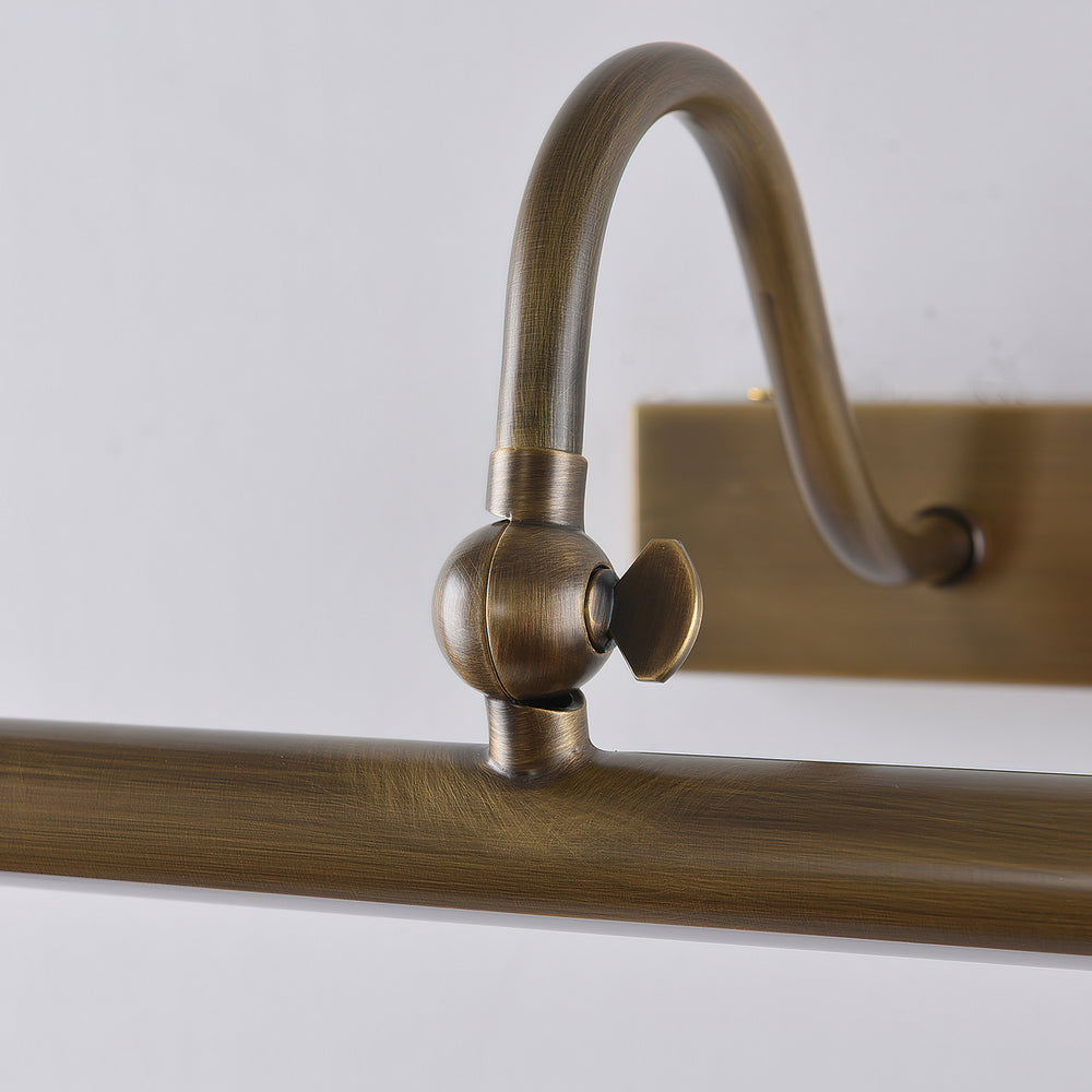 Kingsbury Linear Brass Wall Sconce – detail 2