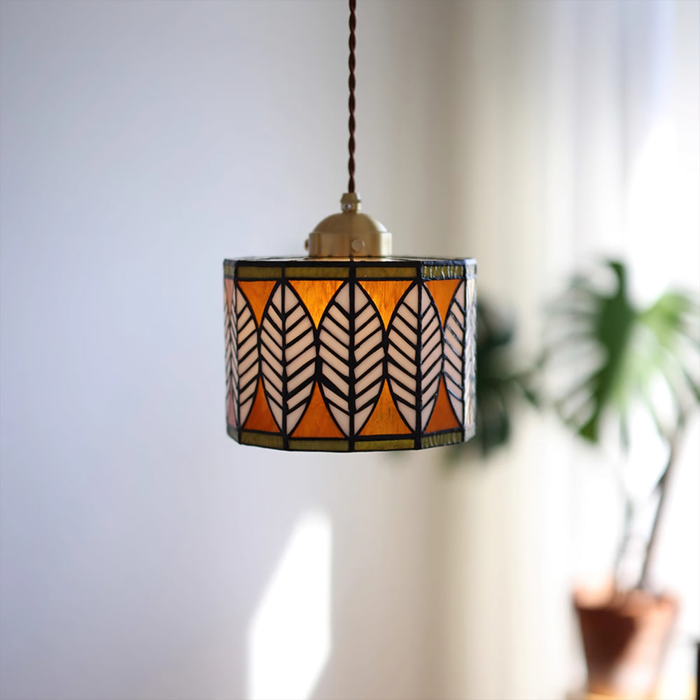 Kiven Leaf Tiffany Pendant Lamp – detail 2