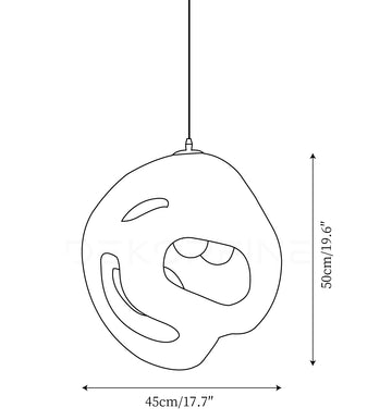 Kivi Pendant Light — Dimension drawings 1