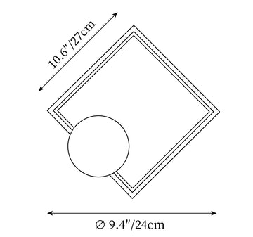 Koya Wall Lamp — Plans de dimensions 2