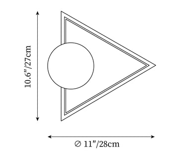 Koya Wall Lamp — Plans de dimensions 3