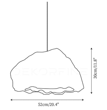Suspension Kusa — Plans de dimensions 1