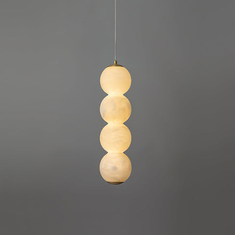 Kyson Stacked Globe Alabaster Pendant Light – detail 18
