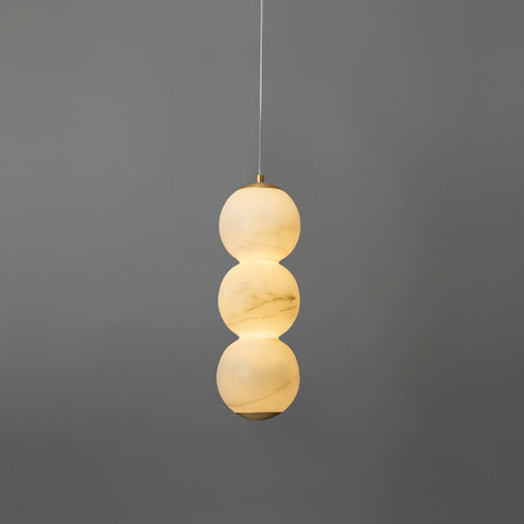 Kyson Stacked Globe Alabaster Pendant Light – detail 21