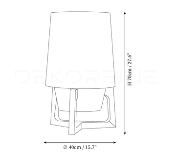 Lampada 531 Floor Lamp — Dimension drawings 1