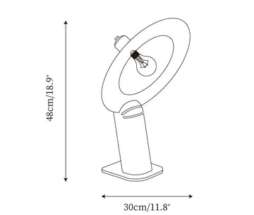 Lampiatta Table Lamp — Dimension drawings 1