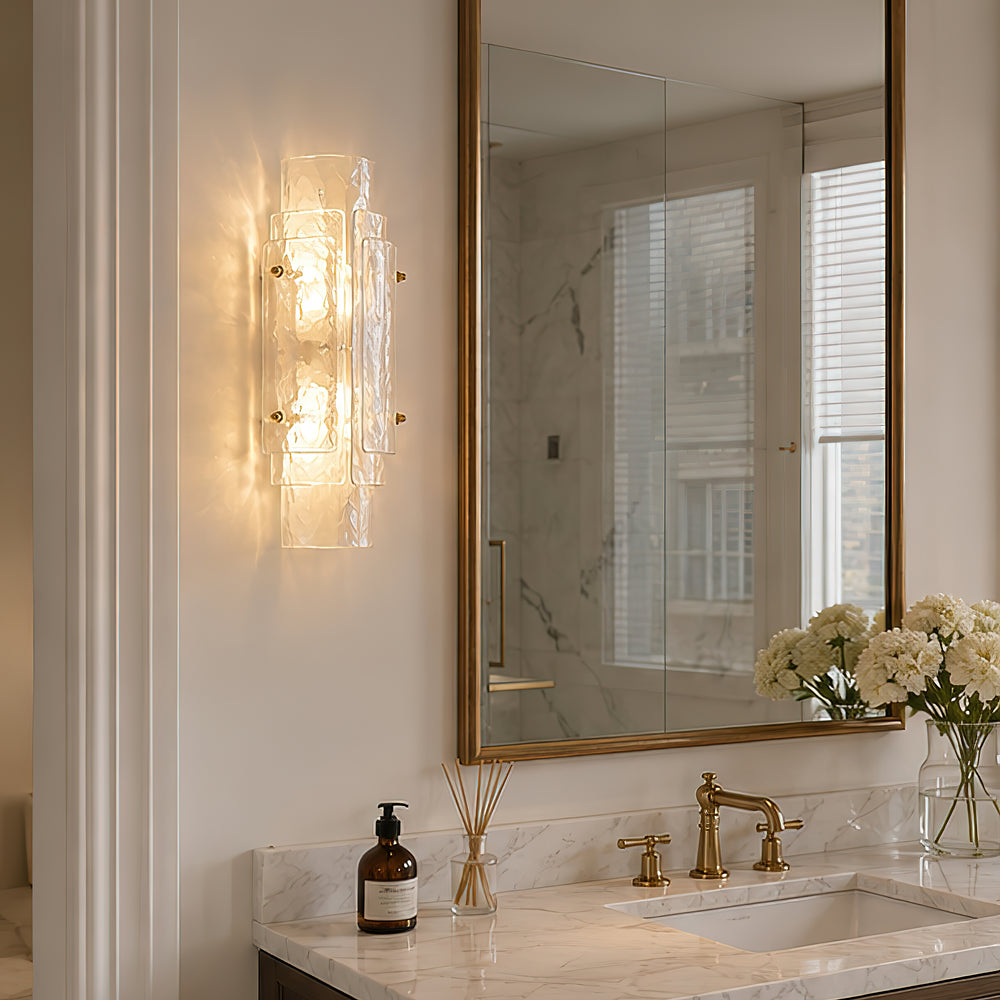 Laurel Glass Wall Sconce – detail 2