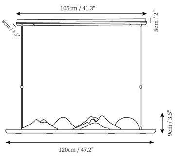 Lustre Leah Mountains — Plans de dimensions 1