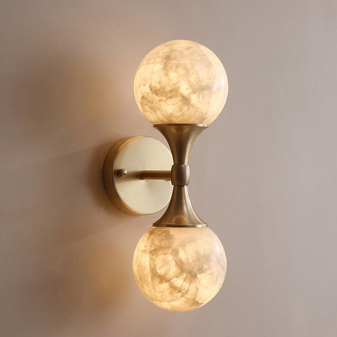 Leandra Dual Alabaster Wall Sconce – detail 16