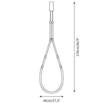 Leda Chandelier — Plans de dimensions 1