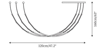 Leda Chandelier — Plans de dimensions 3