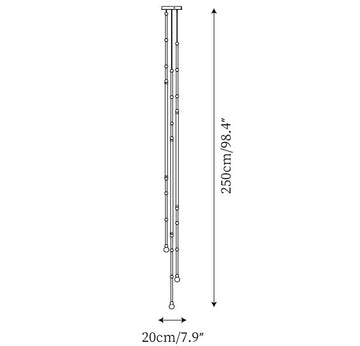 Leda Chandelier — Plans de dimensions 4