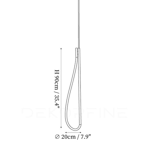 Style C Dia 20cm x H 90cm / ∅ 7,9″ x H 35,4″