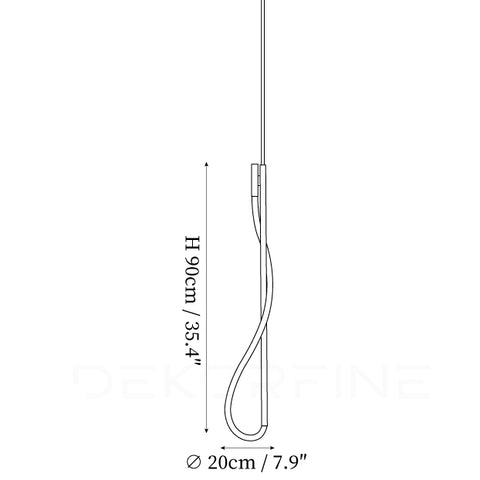 Style A Dia 20cm x H 90cm / ∅ 7,9″ x H 35,4″