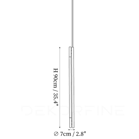 Style B Dia 7cm x H 90cm / ∅ 2,8″ x H 35,4″