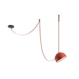 Applique Suspension Light Rail Semispheres Leather