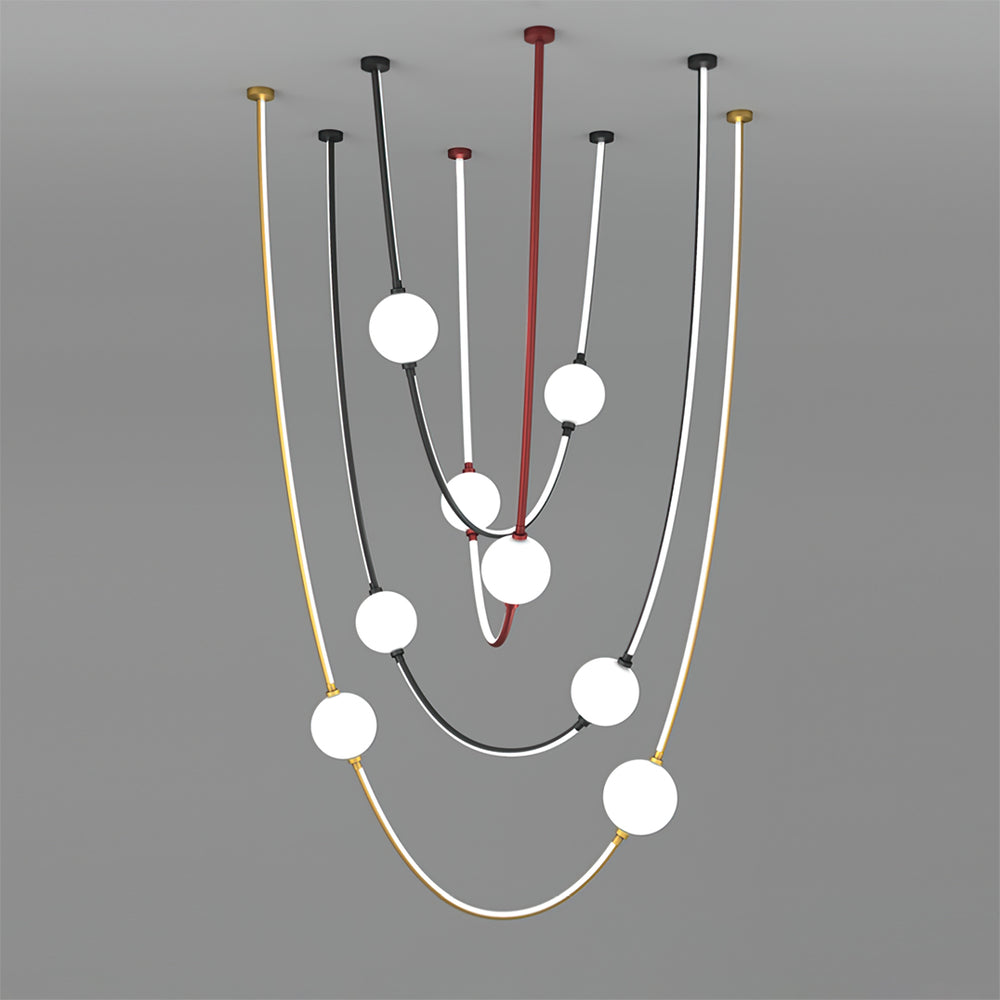 Linea Curva Chandelier – detail 2