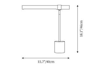 Linear Table Lamp — Dimension drawings 1