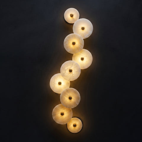 Lotus Alabaster Wall Sconce – detail 18