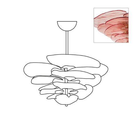 Lotus Leaf Murano Chandelier – detail 31
