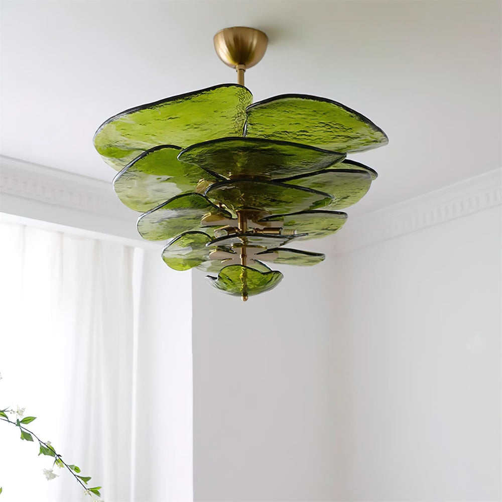 Lotus Leaf Murano Chandelier – detail 2