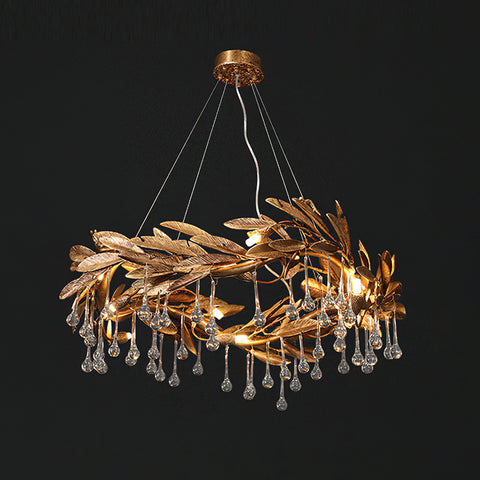 Lucasta Botanical Raindrop Ring Chandelier – detail 11