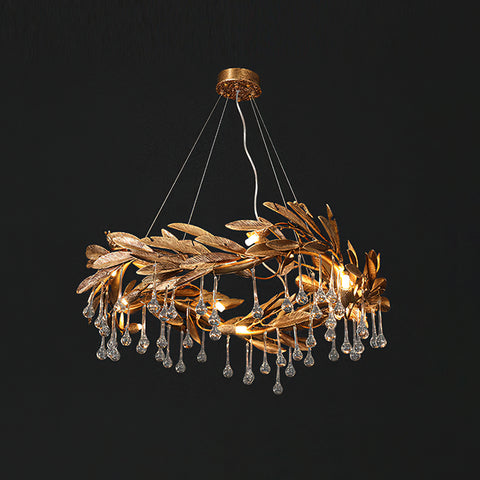 Lucasta Botanical Raindrop Ring Chandelier – detail 12