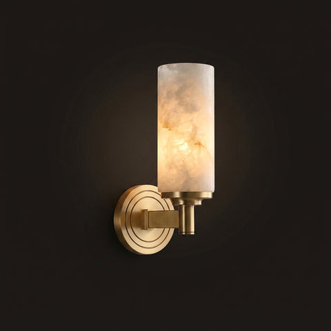 Lugano Alabaster Cylinder Wall Sconce – detail 14