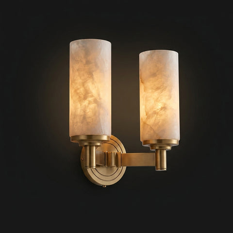 Lugano Alabaster Cylinder Wall Sconce – detail 15