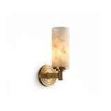 Lugano Alabaster Cylinder Wall Sconce