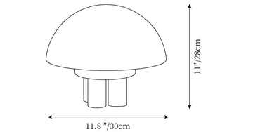 Magnolia Table Lamp — Dimension drawings 1