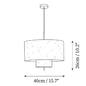 Mantova Pendant Light — Dimension drawings 1