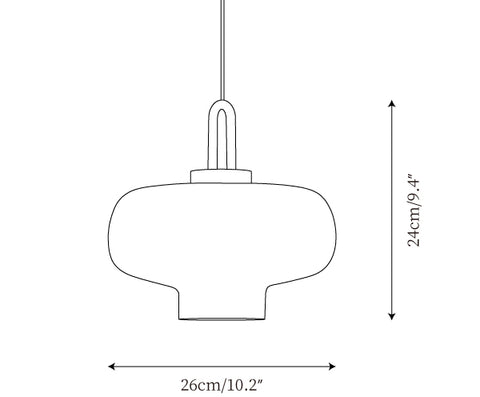 Modèle A Dia 26cm x H 24cm / ∅ 10.2″ x H 9.4″