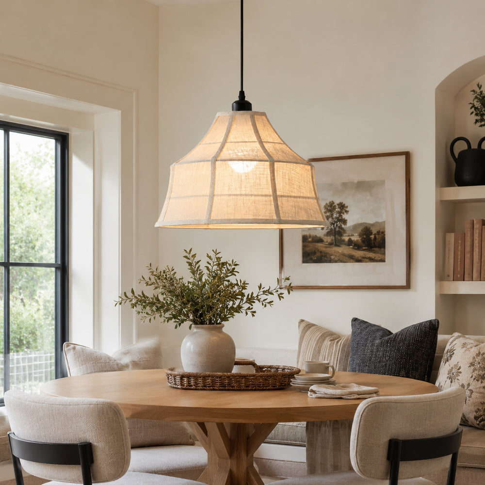 Maren Linen Pendant Light – detail 2