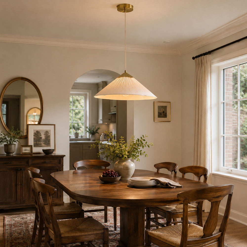 Margaux Scalloped Pendant Light – detail 2