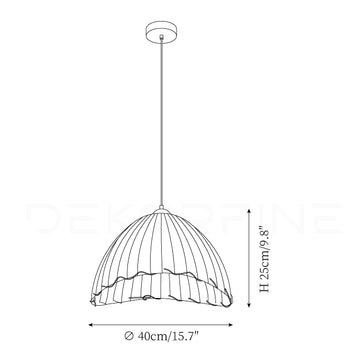 Lampe Suspension Maris — Plans de dimensions 2