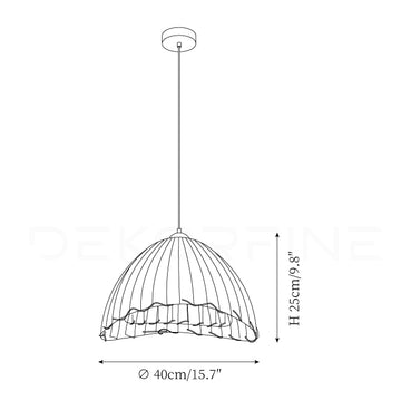 Lampe Suspension Maris — Plans de dimensions 3