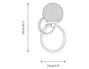 Marni Wall Lamp — Dimension drawings 1